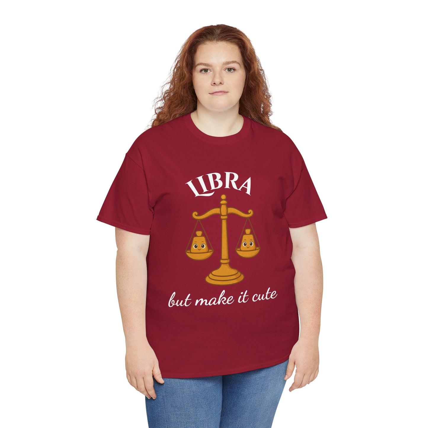 Libra But Make It Cute - Adorable Zodiac T-Shirt | Astrology Graphic Tee with Cartoon Balance