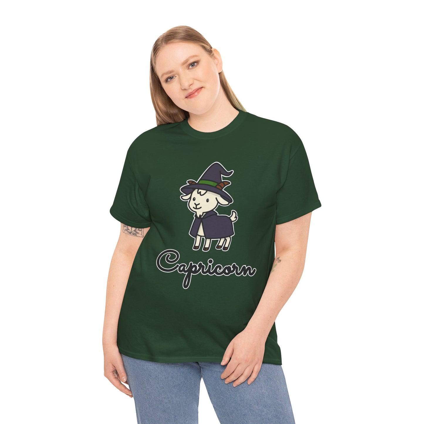 Capricorn Astrology T-Shirt – Cute Cartoon Goat Zodiac Graphic Tee