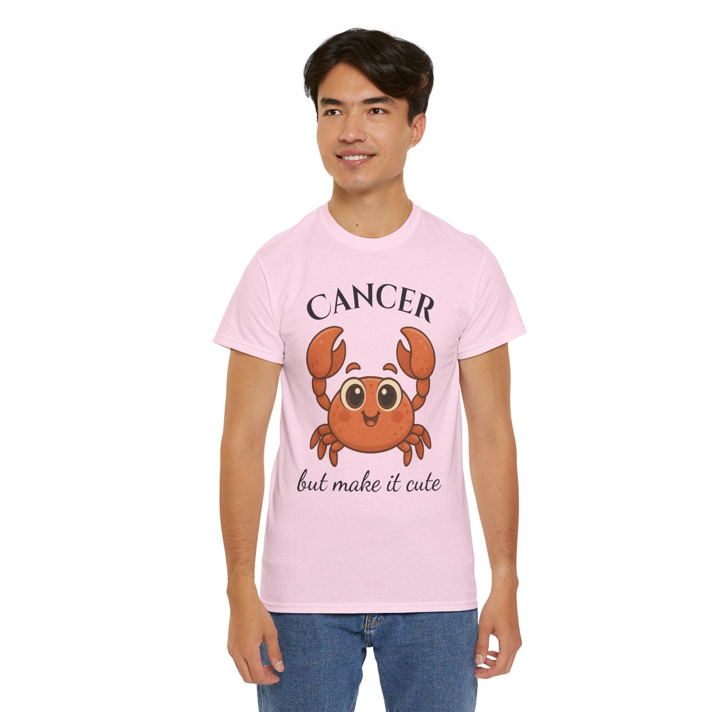 Cancer but Make It Cute β Adorable Cancer Zodiac T-Shirt | Astrology Graphic Tee with Cartoon Crab π¦