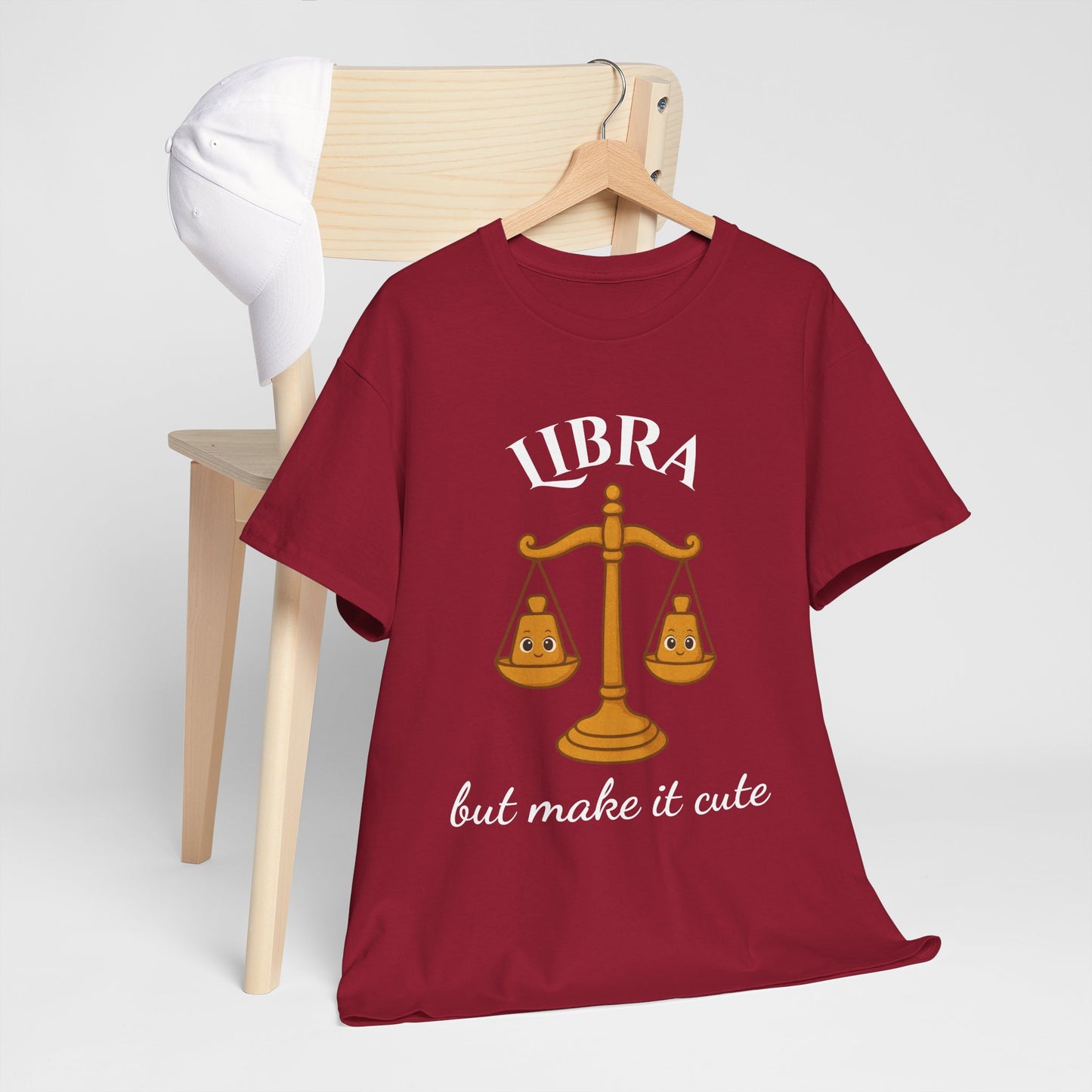 Libra But Make It Cute - Adorable Zodiac T-Shirt | Astrology Graphic Tee with Cartoon Balance