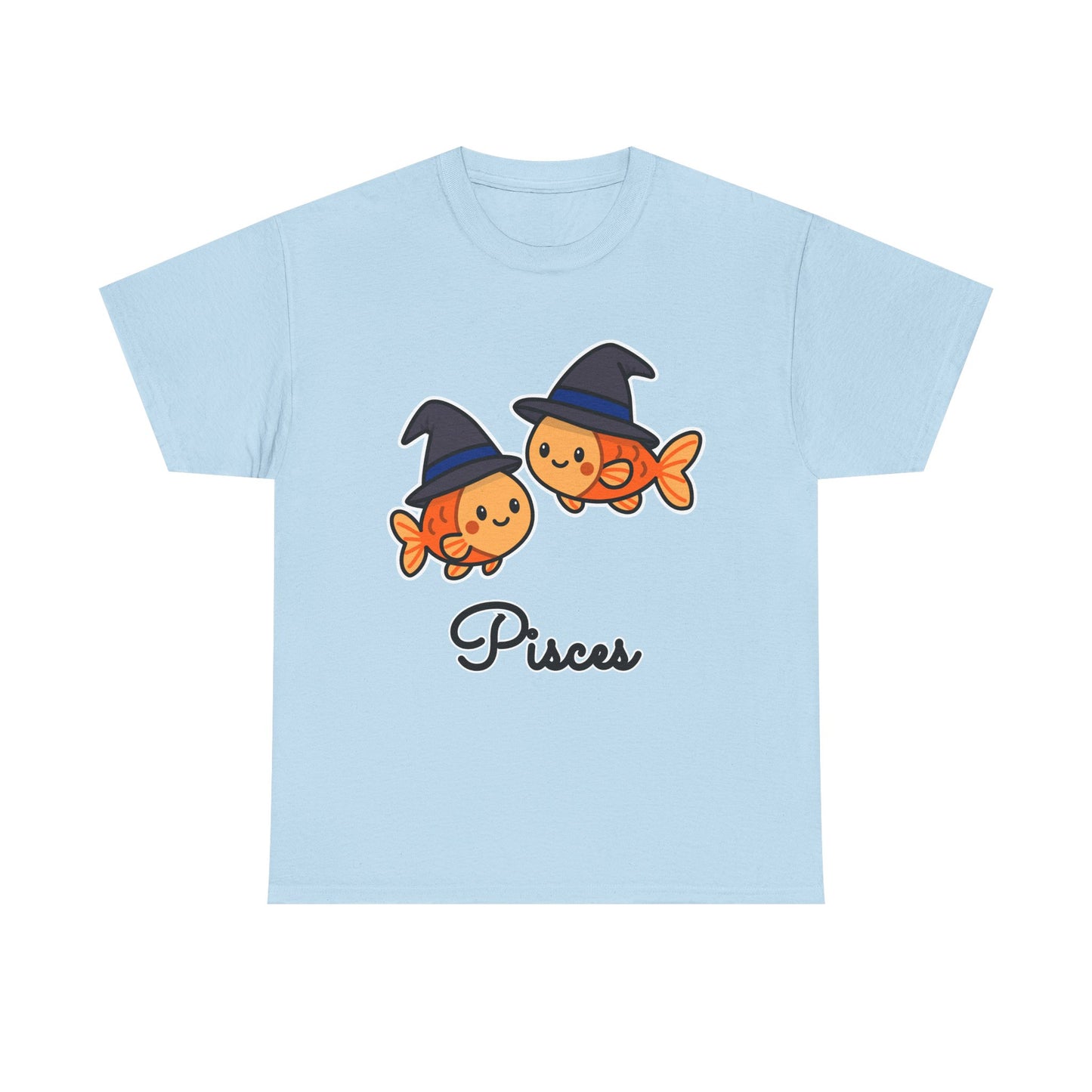 Pisces Astrology T-Shirt – Cute Cartoon Fish Zodiac Graphic Tee