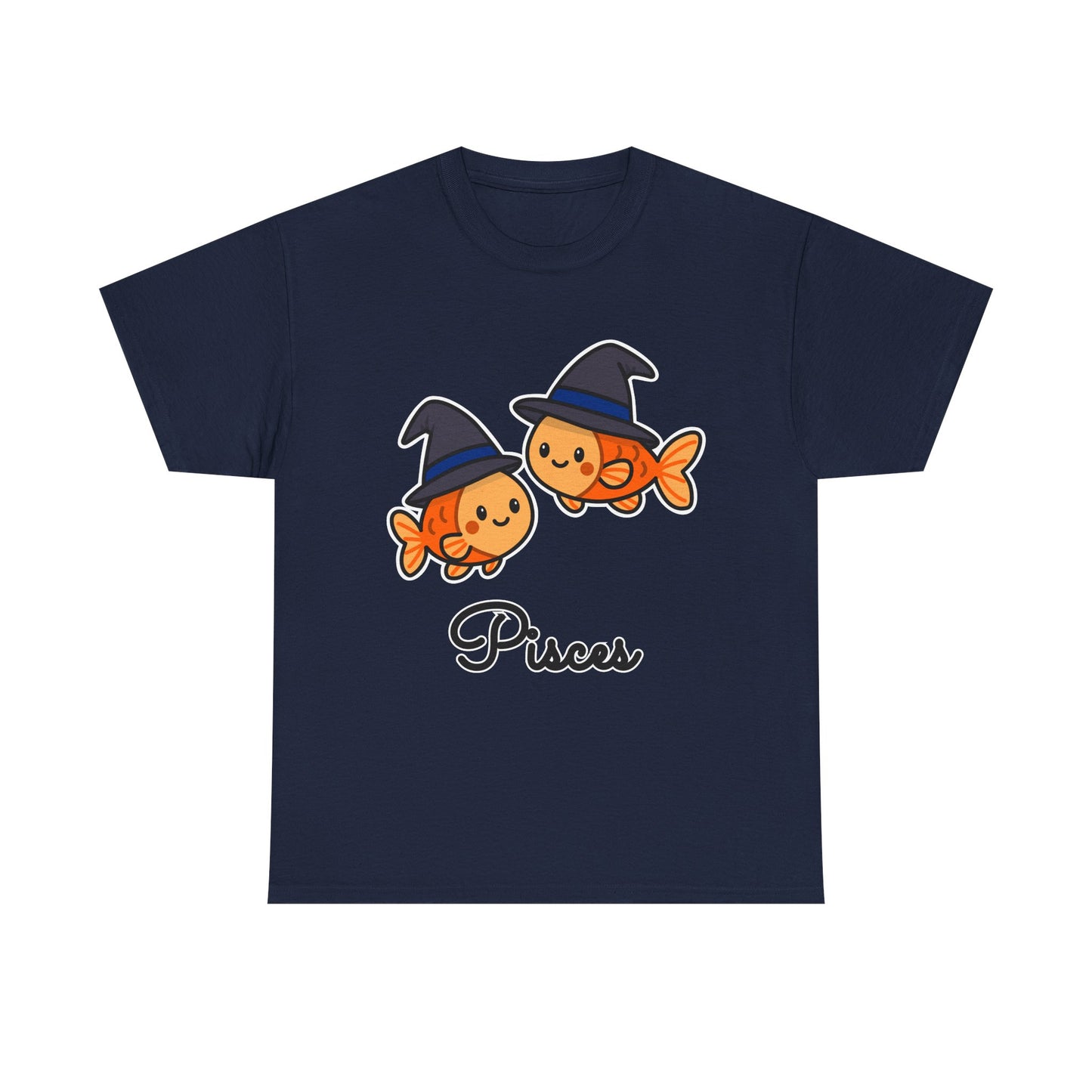 Pisces Astrology T-Shirt – Cute Cartoon Fish Zodiac Graphic Tee
