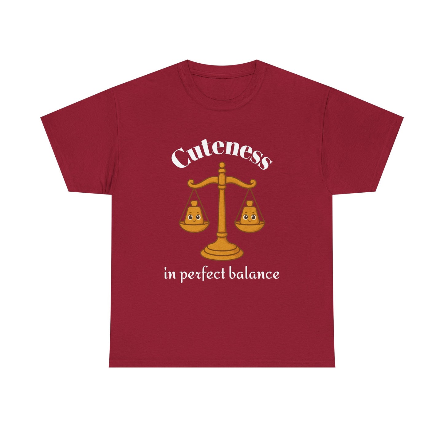 Cuteness in Perfect Balance - Adorable Libra Zodiac T-Shirt | Astrology Graphic Tee with Cartoon Balance