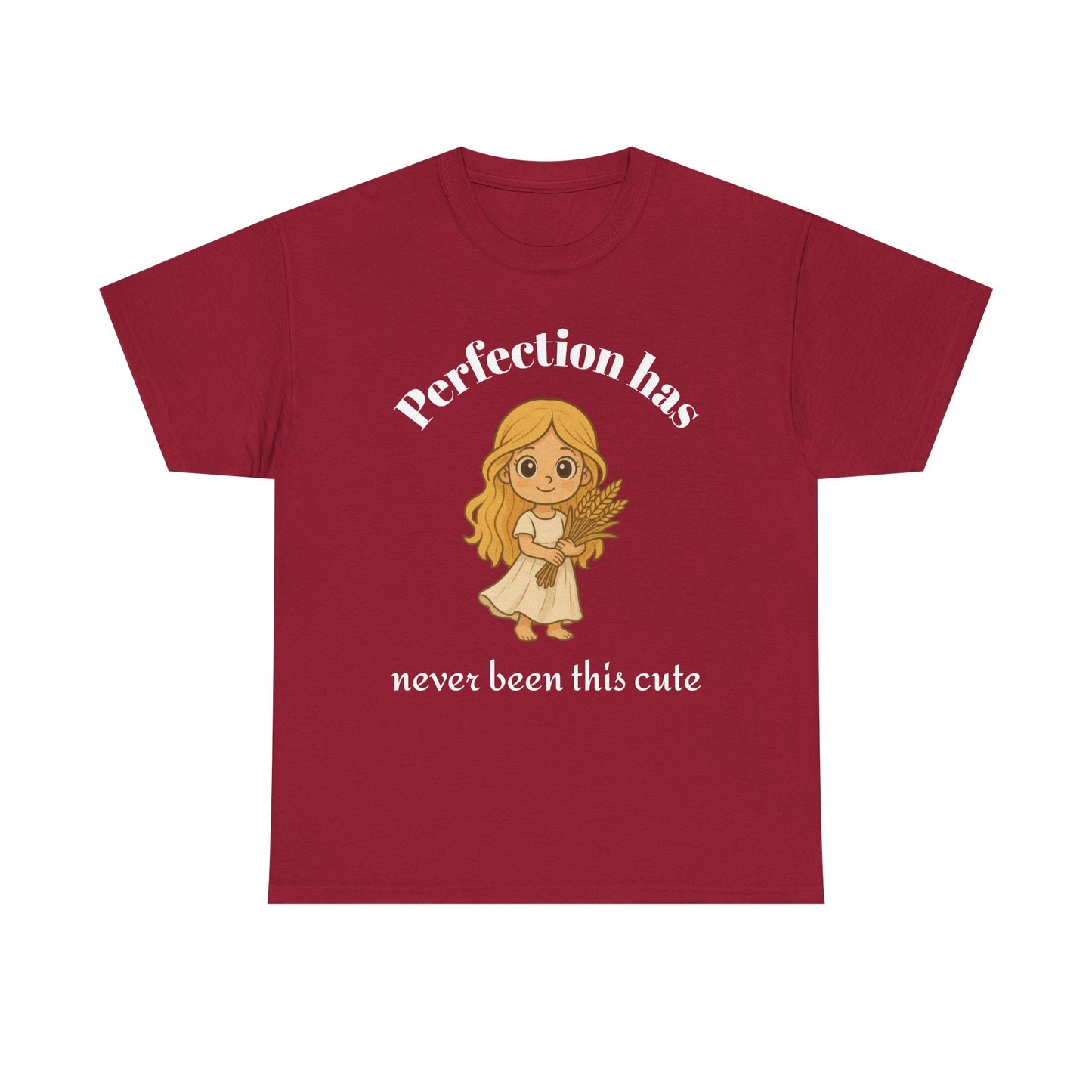 Perfection Has Never Been This Cute - Adorable Virgo Zodiac T-Shirt | Astrology Graphic Tee with Cartoon Girl