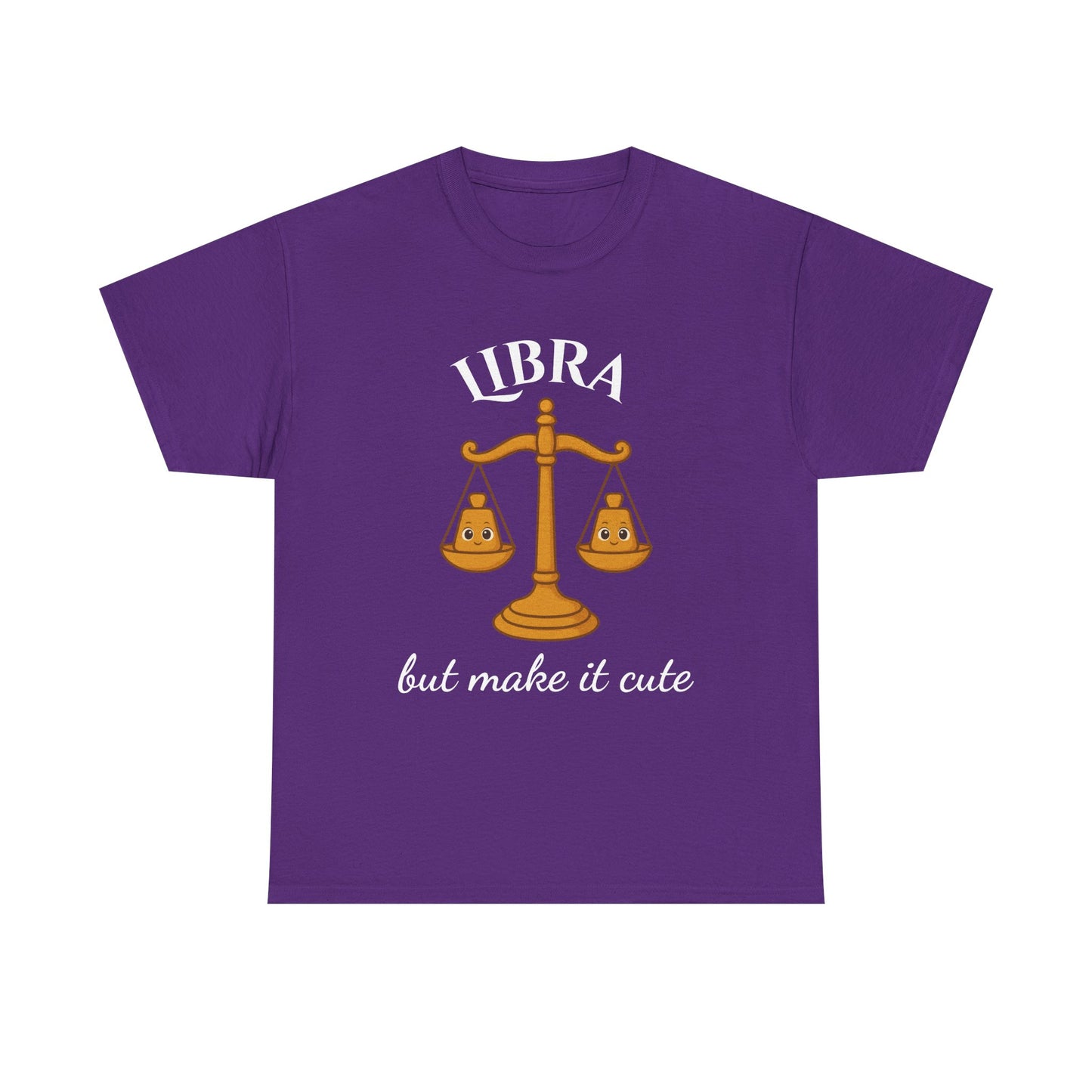 Libra But Make It Cute - Adorable Zodiac T-Shirt | Astrology Graphic Tee with Cartoon Balance