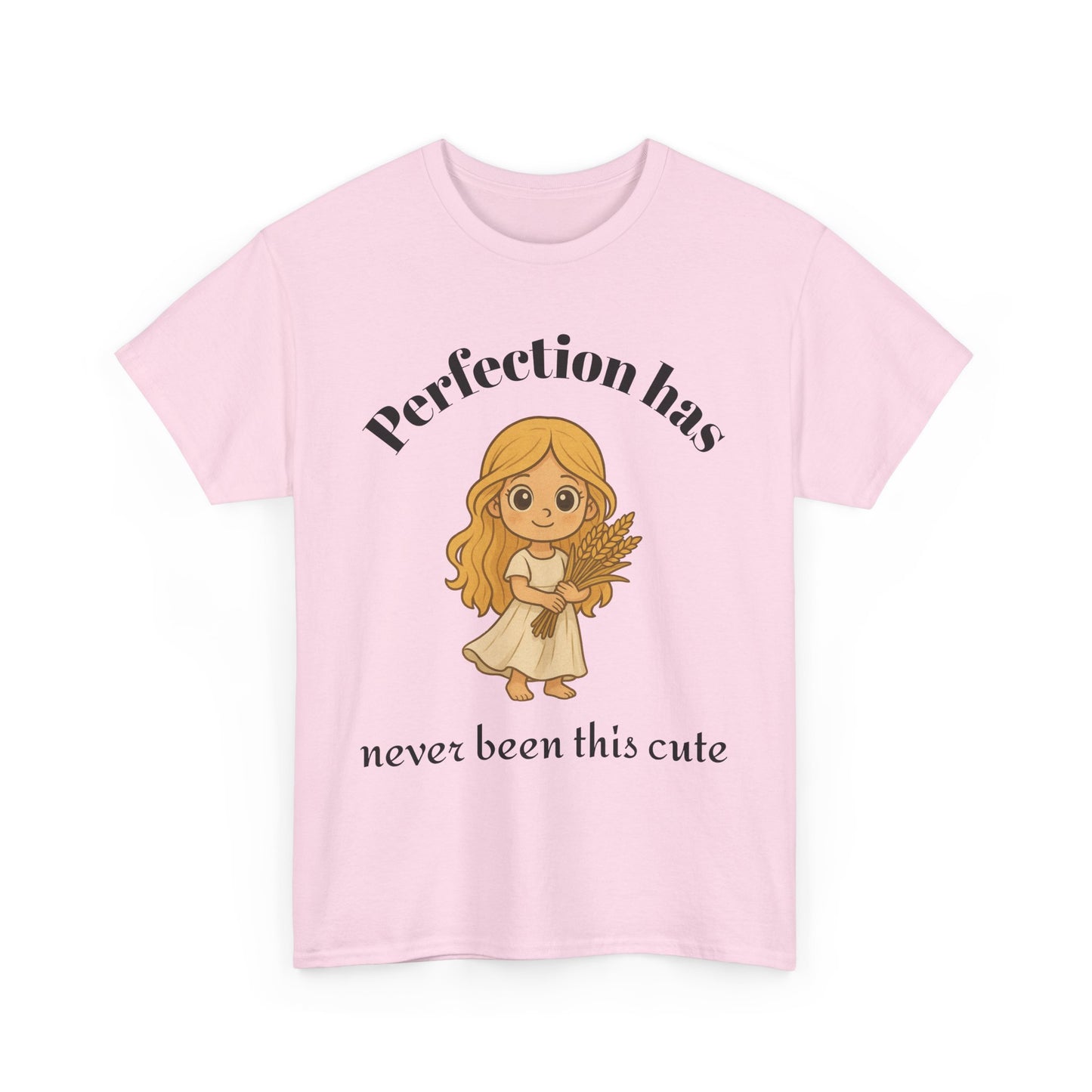 Perfection Has Never Been This Cute - Adorable Virgo Zodiac T-Shirt | Astrology Graphic Tee with Cartoon Girl