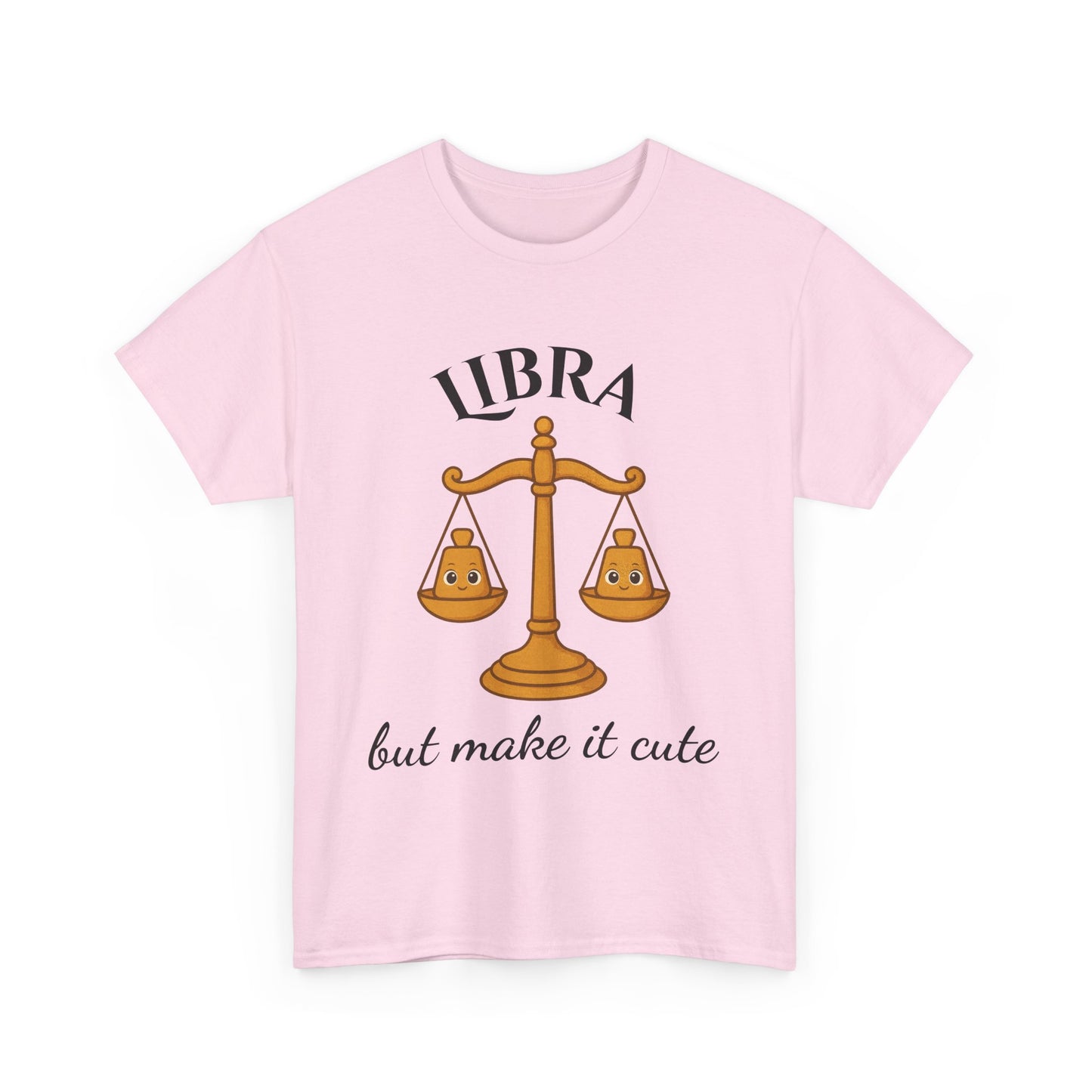 Libra But Make It Cute - Adorable Zodiac T-Shirt | Astrology Graphic Tee with Cartoon Balance