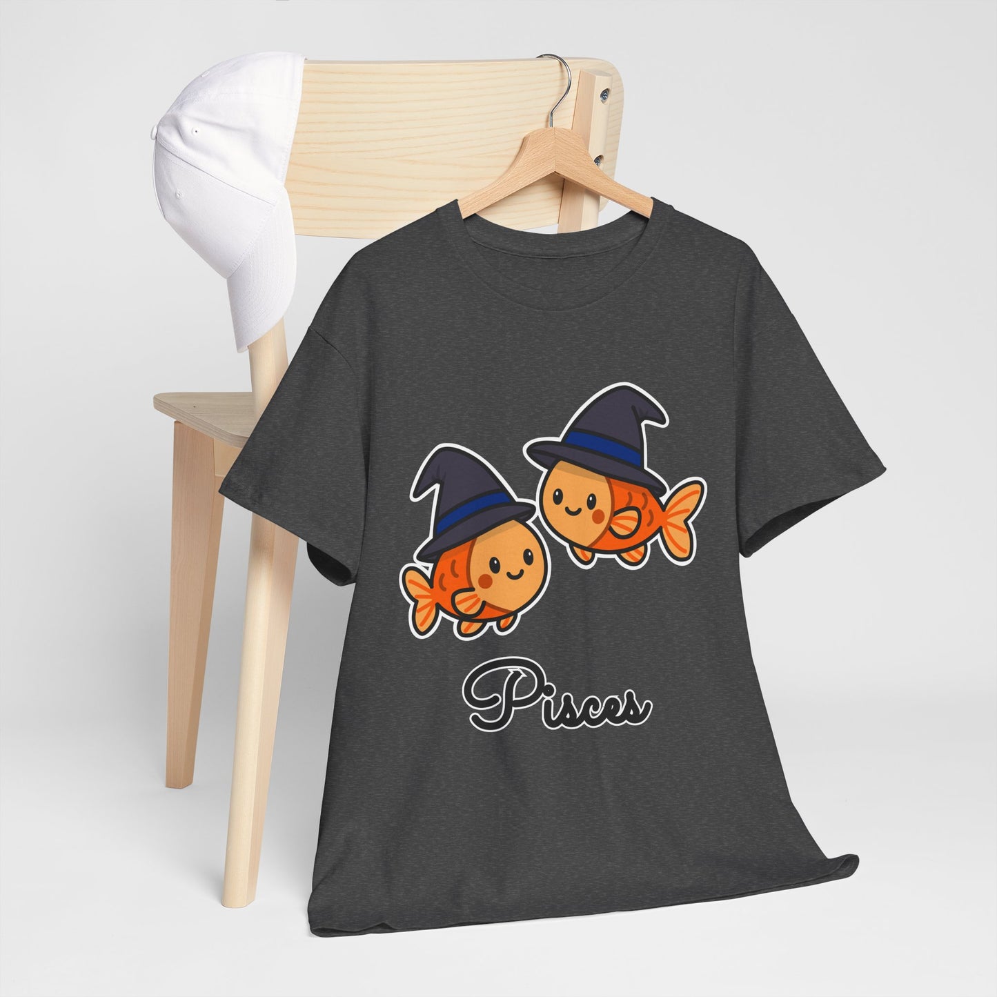 Pisces Astrology T-Shirt – Cute Cartoon Fish Zodiac Graphic Tee
