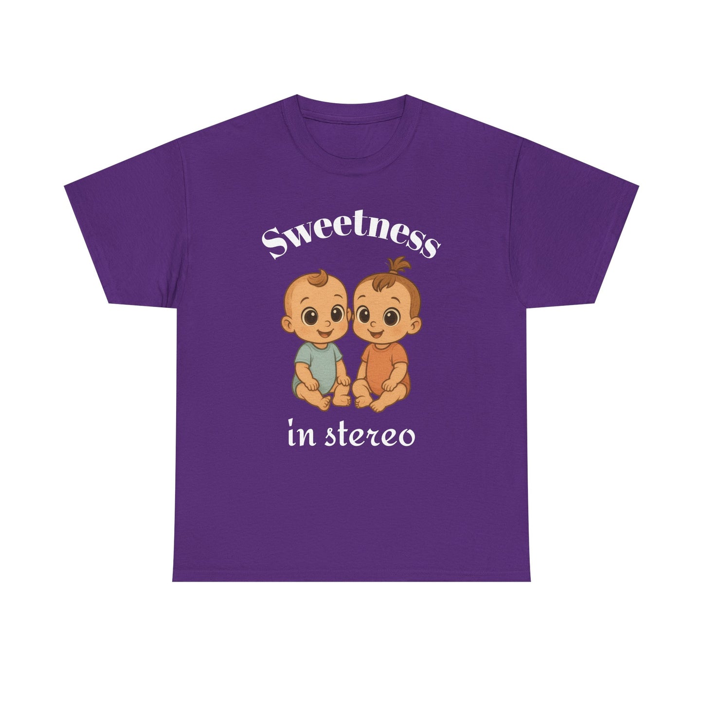 👯 Sweetness in Stereo – Adorable Gemini Zodiac T-Shirt | Astrology Graphic Tee with Cartoon Twins