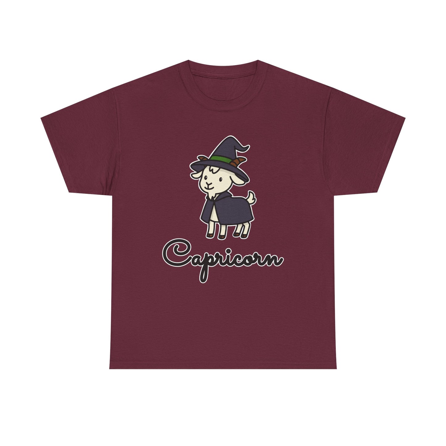 Capricorn Astrology T-Shirt – Cute Cartoon Goat Zodiac Graphic Tee