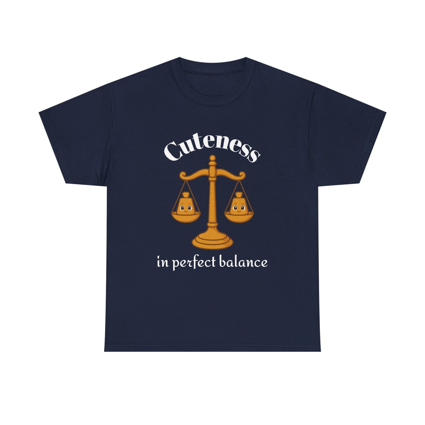 Cuteness in Perfect Balance - Adorable Libra Zodiac T-Shirt | Astrology Graphic Tee with Cartoon Balance