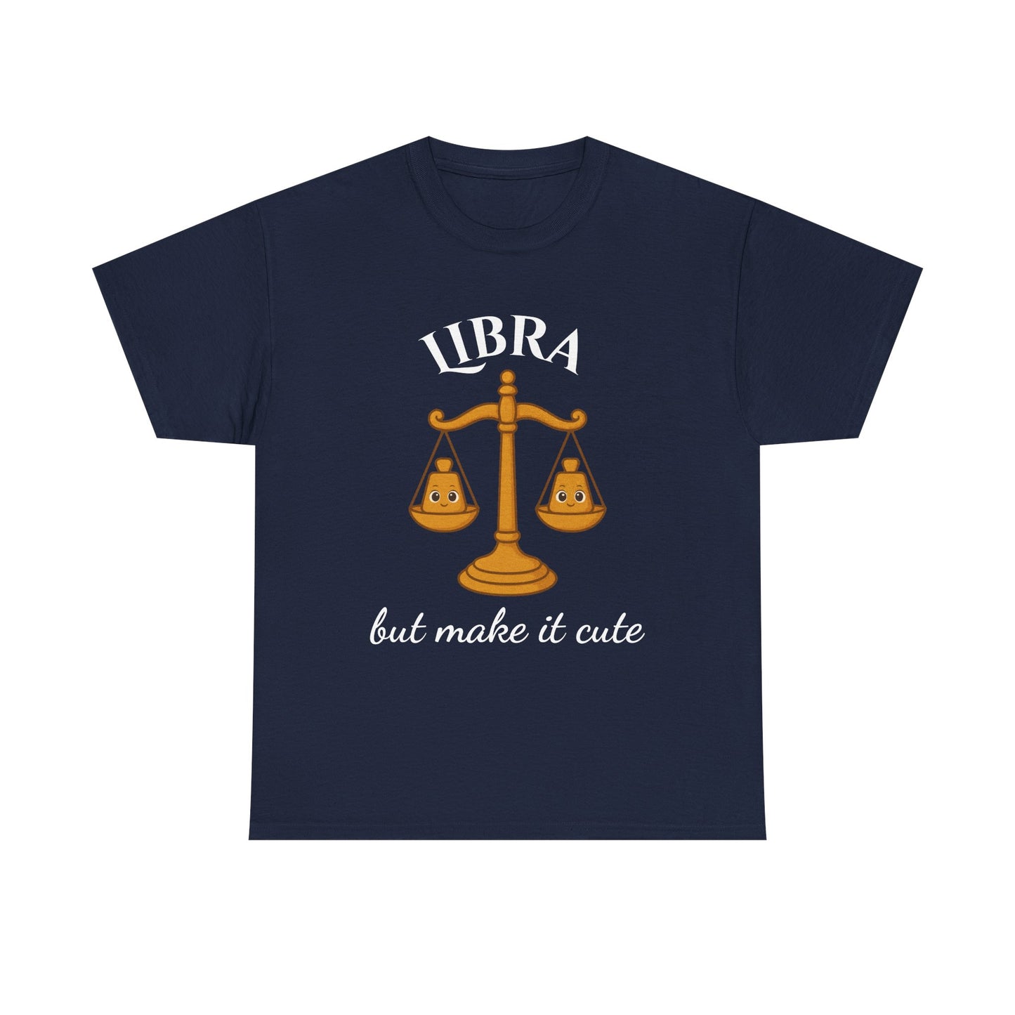 Libra But Make It Cute - Adorable Zodiac T-Shirt | Astrology Graphic Tee with Cartoon Balance
