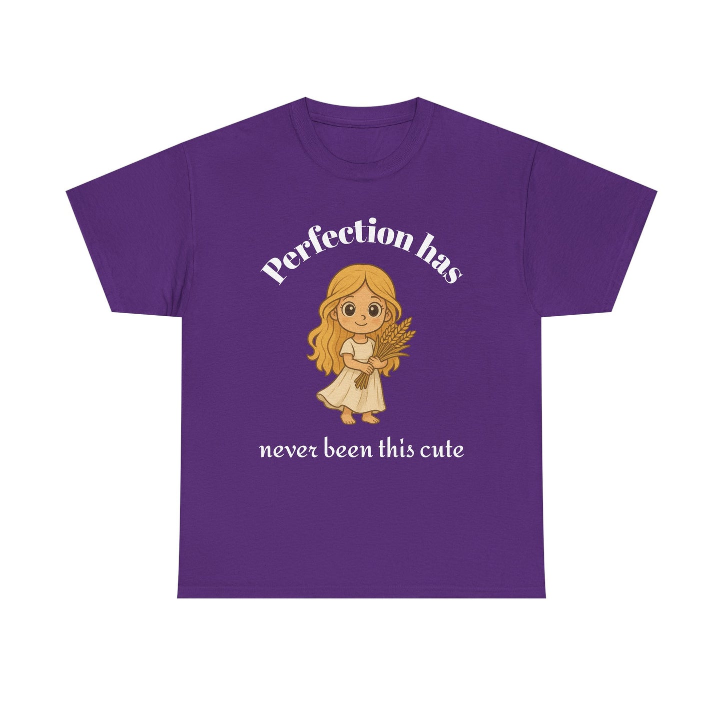 Perfection Has Never Been This Cute - Adorable Virgo Zodiac T-Shirt | Astrology Graphic Tee with Cartoon Girl