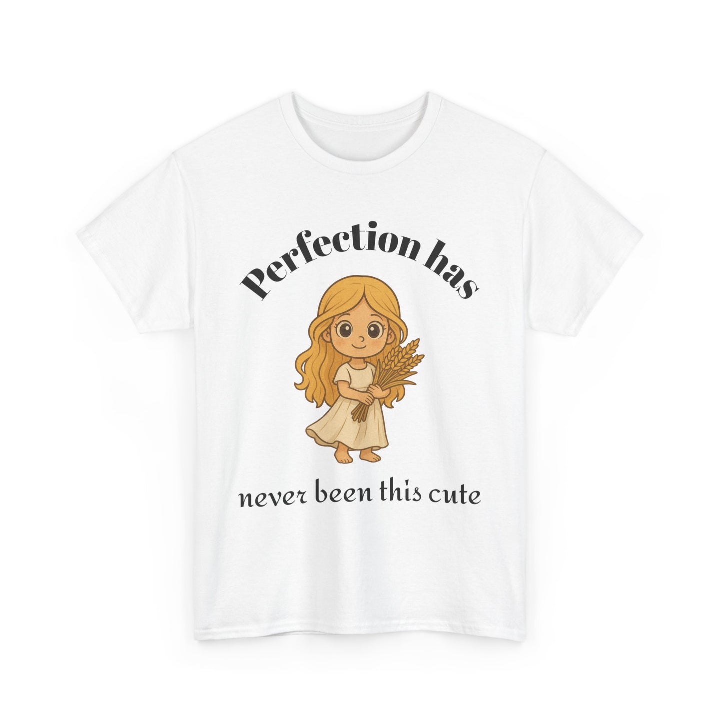 Perfection Has Never Been This Cute - Adorable Virgo Zodiac T-Shirt | Astrology Graphic Tee with Cartoon Girl
