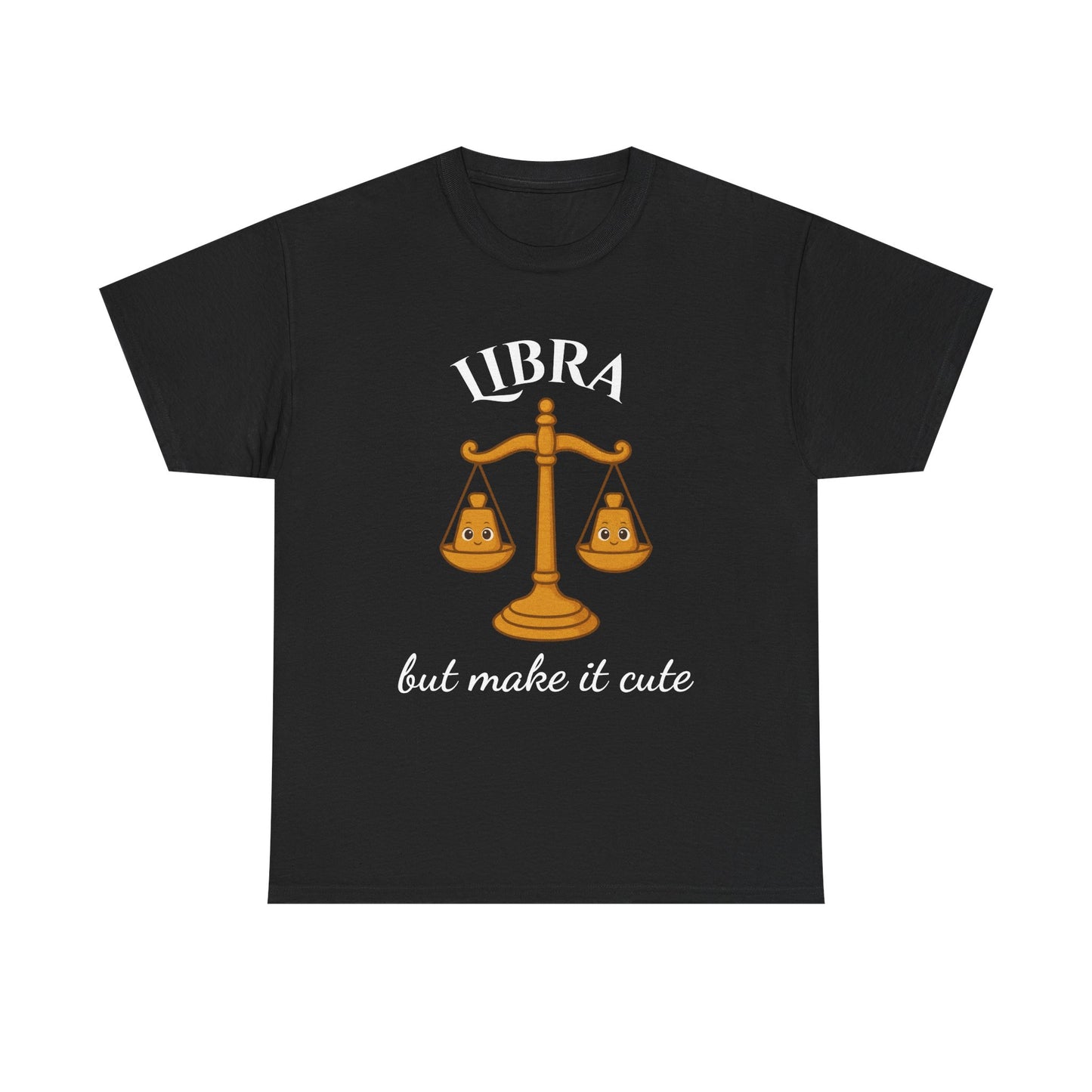 Libra But Make It Cute - Adorable Zodiac T-Shirt | Astrology Graphic Tee with Cartoon Balance
