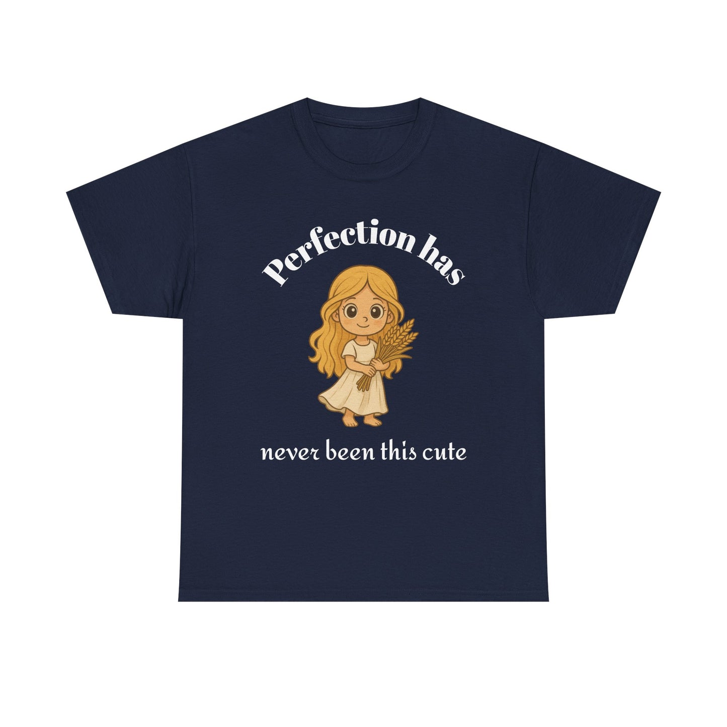Perfection Has Never Been This Cute - Adorable Virgo Zodiac T-Shirt | Astrology Graphic Tee with Cartoon Girl