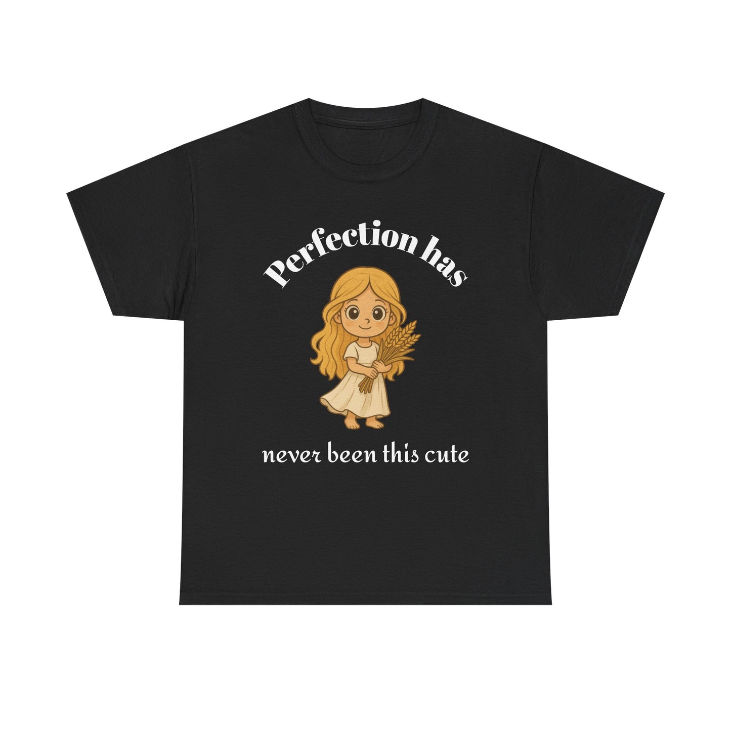 Perfection Has Never Been This Cute - Adorable Virgo Zodiac T-Shirt | Astrology Graphic Tee with Cartoon Girl