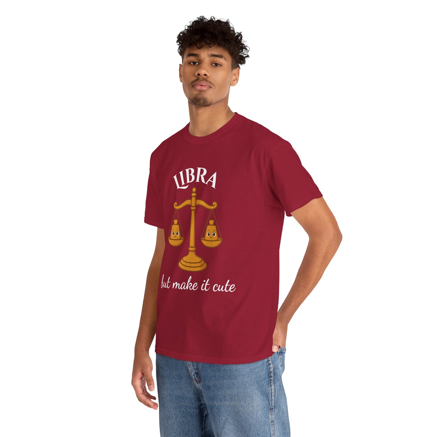 Libra But Make It Cute - Adorable Zodiac T-Shirt | Astrology Graphic Tee with Cartoon Balance