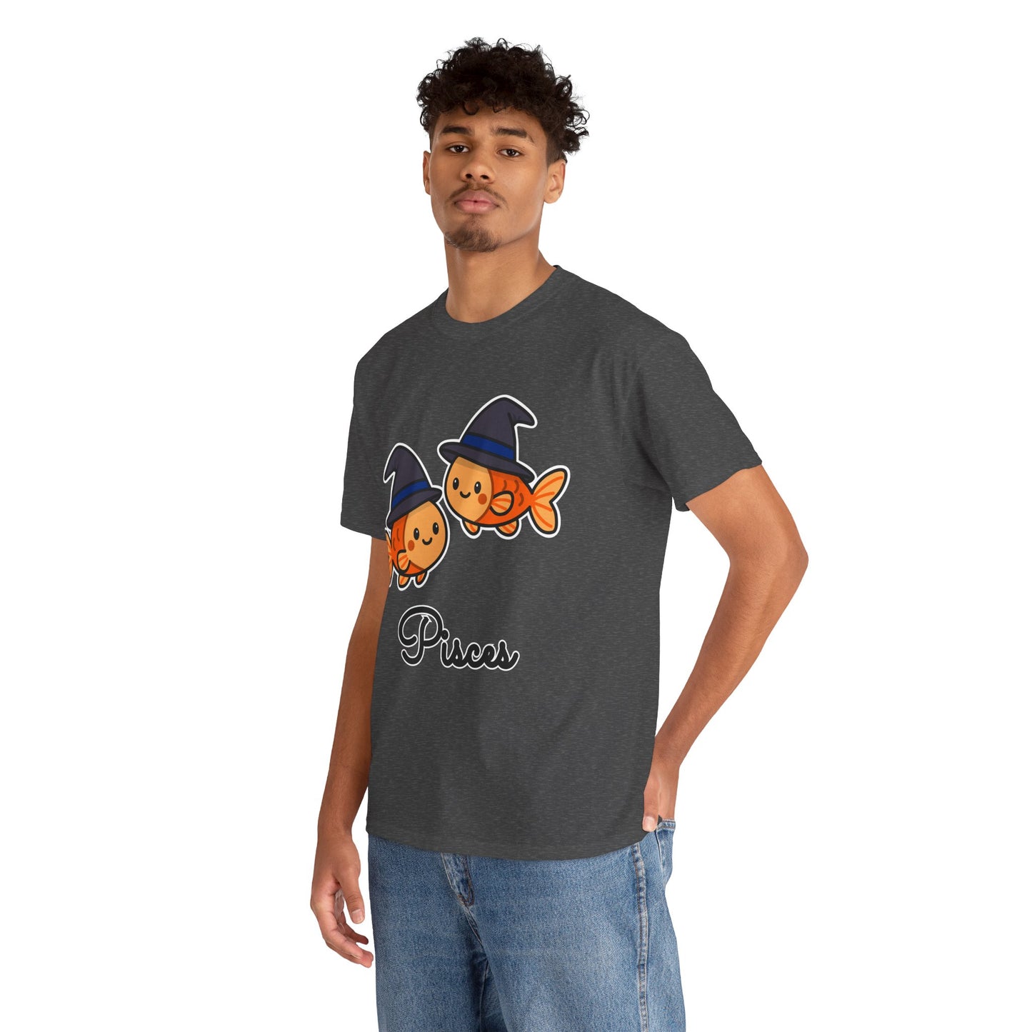 Pisces Astrology T-Shirt – Cute Cartoon Fish Zodiac Graphic Tee