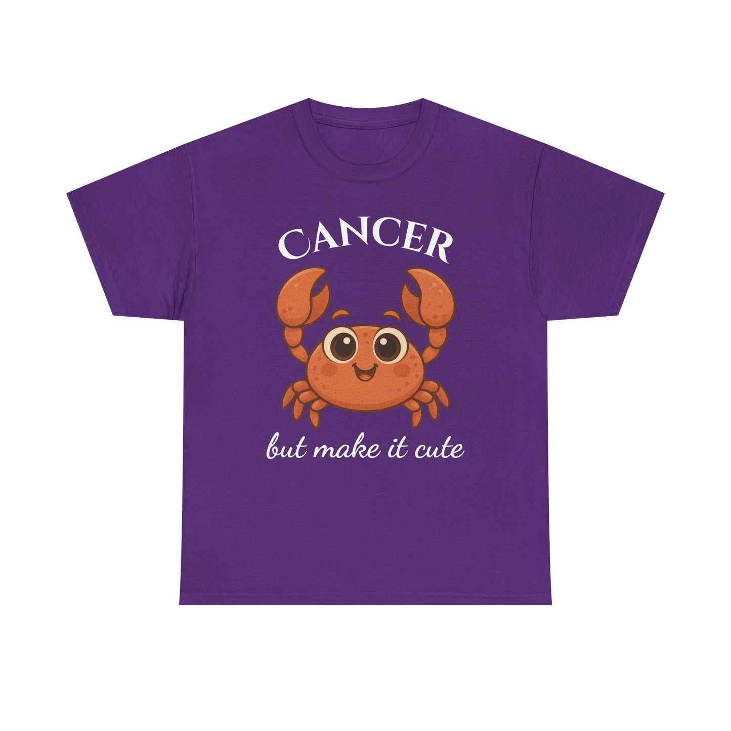 Cancer but Make It Cute – Adorable Cancer Zodiac T-Shirt | Astrology Graphic Tee with Cartoon Crab 🦀