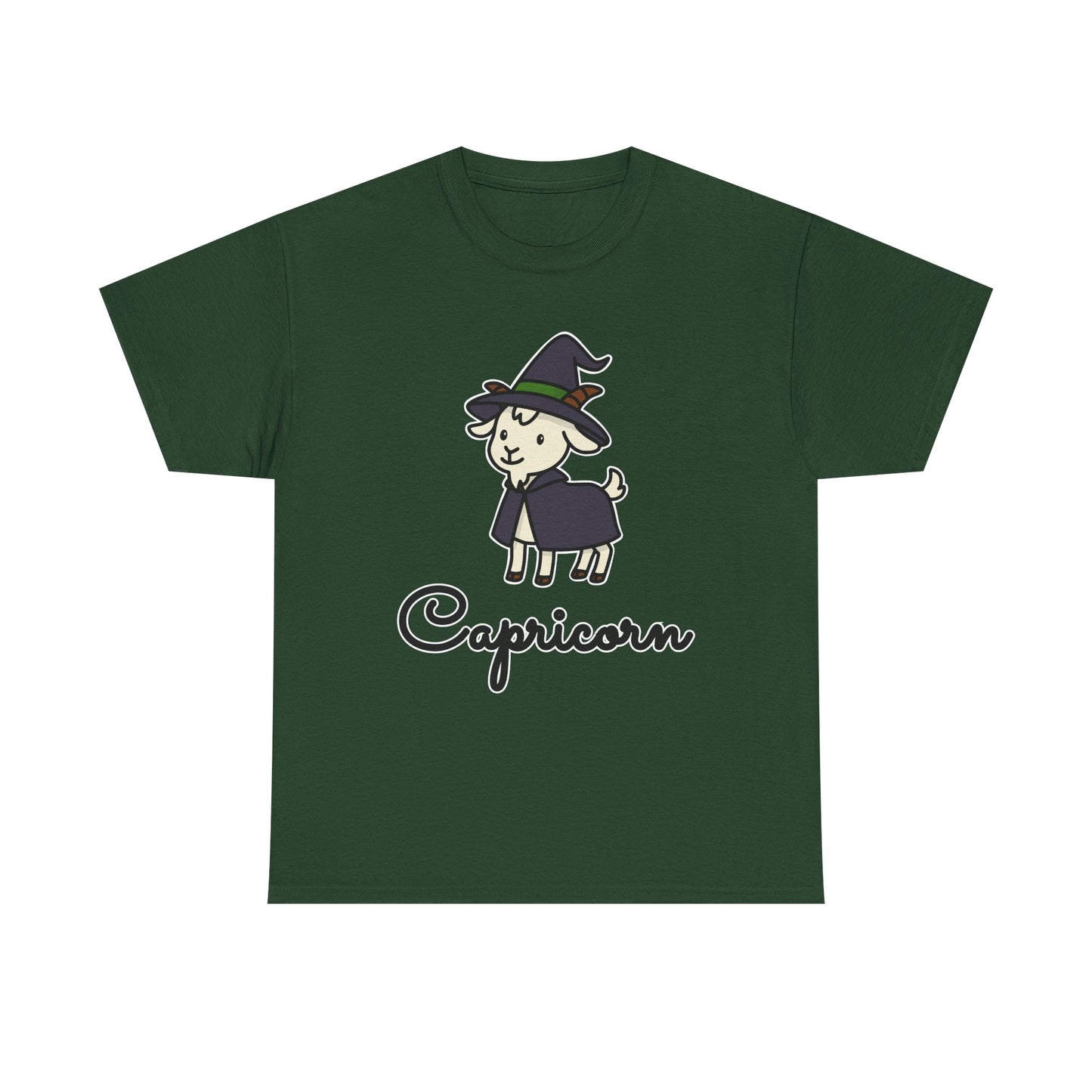Capricorn Astrology T-Shirt – Cute Cartoon Goat Zodiac Graphic Tee